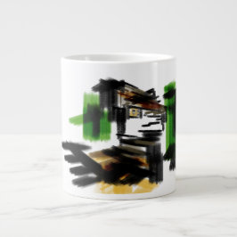 Wolf Winter Spaß Jumbo-Tasse