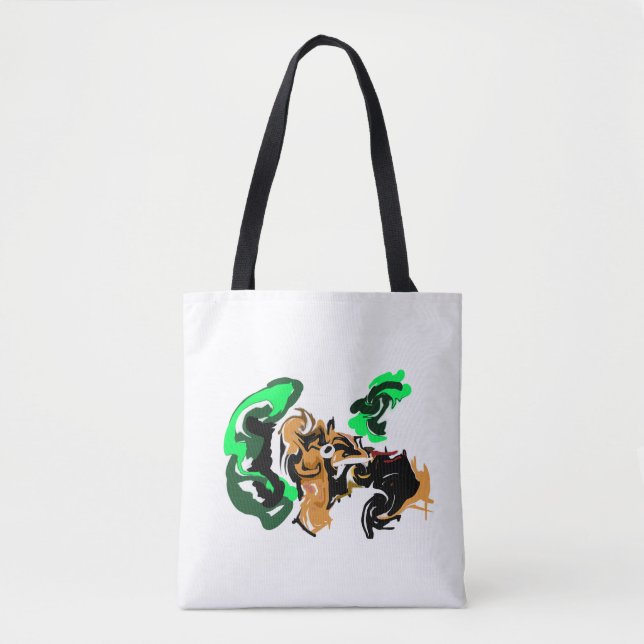 Wolf Winterfreude Tasche (Vorderseite)