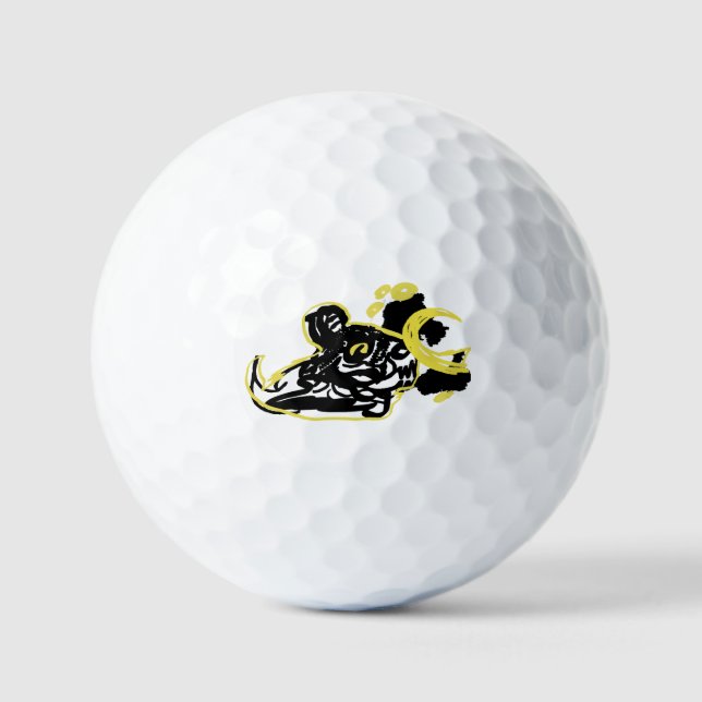 Wolf  Wolkenmond  Golfball (Vorderseite)
