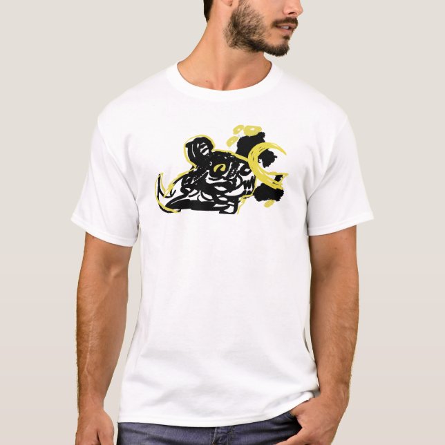 Wolf  Wolkenmond  T-Shirt (Vorderseite)