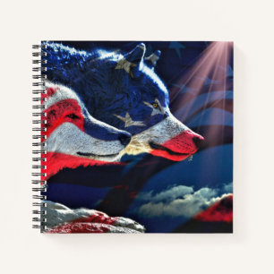 Wolf Wolves Full Moon Notizbuch