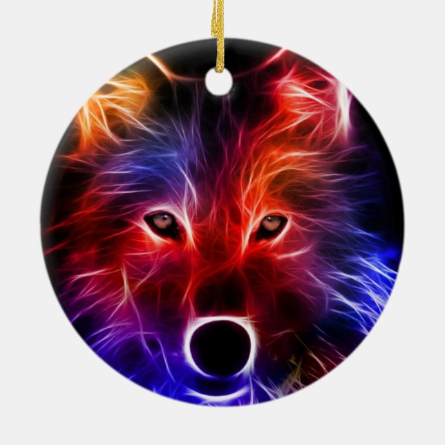Wolf-Wunder Keramikornament (Hinten)