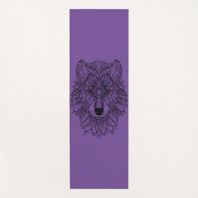 Wolf Yoga Mat, Zuhause-Übungsmatten für Pilates Yogamatte (Vorderseite)