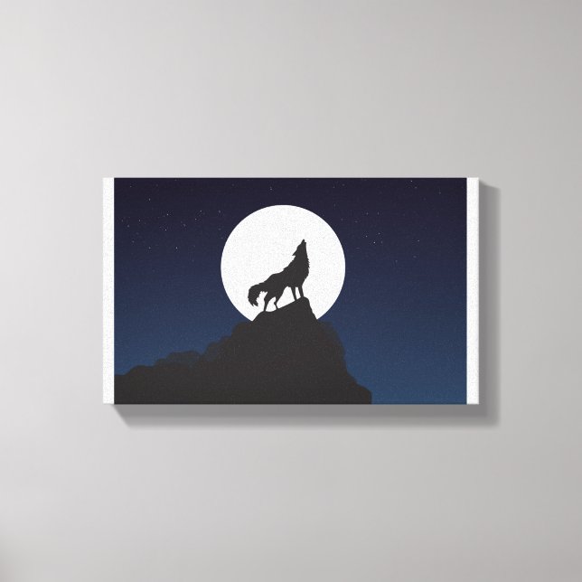 Wolf | Zazzle_Growshop. Leinwanddruck (Vorderseite)