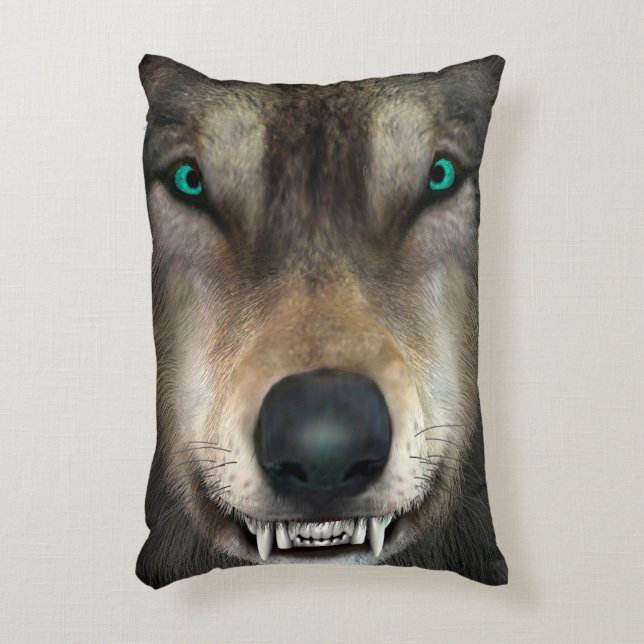 Wolf Zierkissen (Vorderseite(Vertikal))