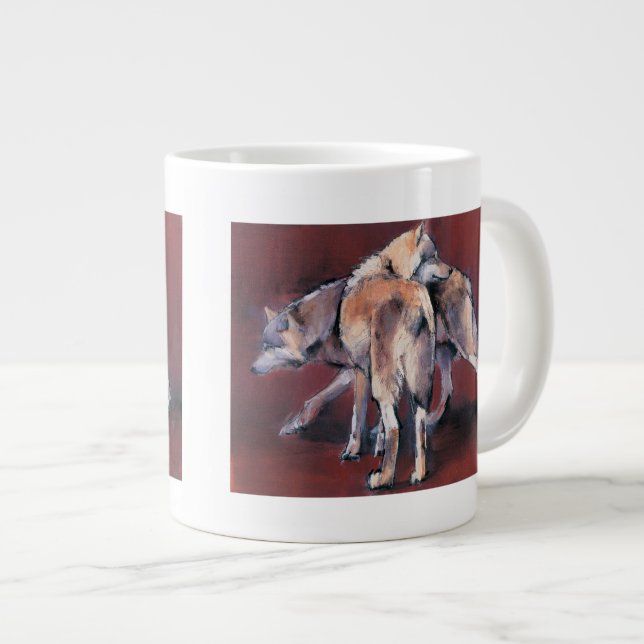 Wolf-Zusammensetzung 2001 Jumbo-Tasse (Vorderseite Rechts)