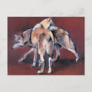 Wolf Zusammensetzung 2001 Postkarte