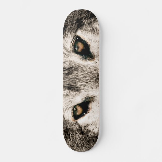 Wolfbild für Skateboard (Vorderseite)