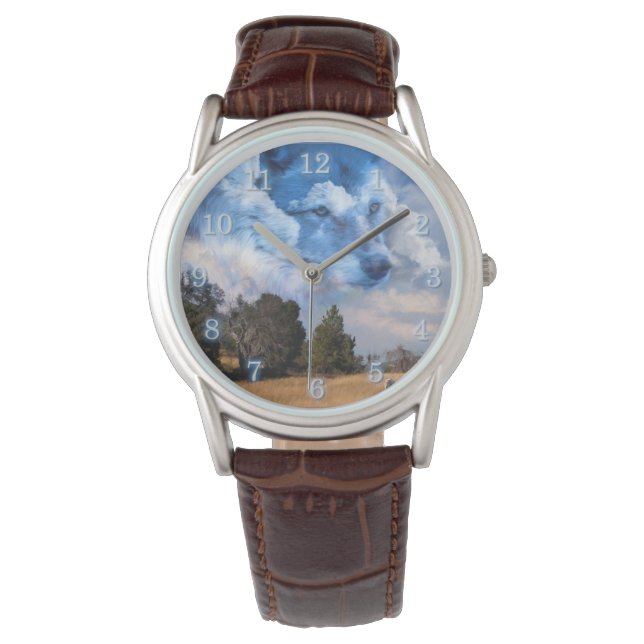 WOLFBRUDER DES BEREICHS ARMBANDUHR (Vorderseite)