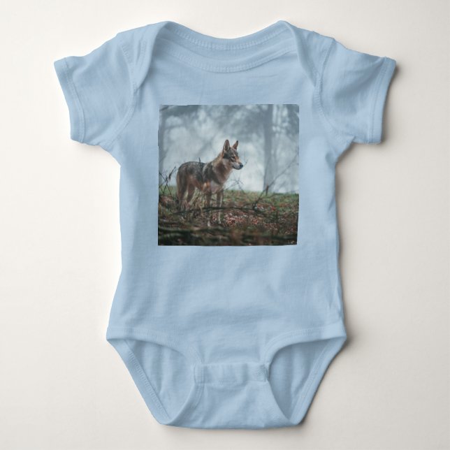 Wolfdog Baby Bodysuit Baby Strampler (Vorderseite)