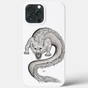 Wolfdragon Schwarzweiß-Design Case-Mate iPhone Hülle