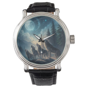 Wölfe Armbanduhr