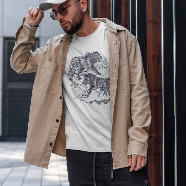 Wölfe aus der Nordischen Mythologie T-Shirt (Von Creator hochgeladen)