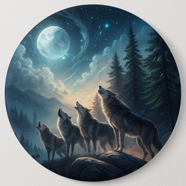 Wölfe Button (Vorderseite)