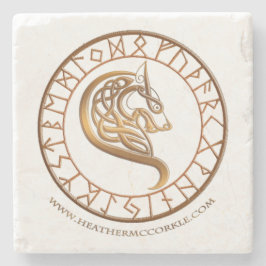 Wölfe des Schierlings-Höhlen-Untersetzer Steinuntersetzer