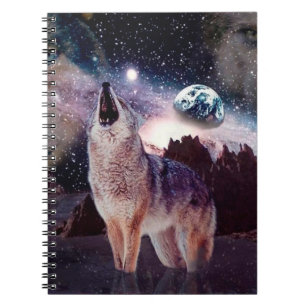 Wölfe durchziehen das Universum Notizblock