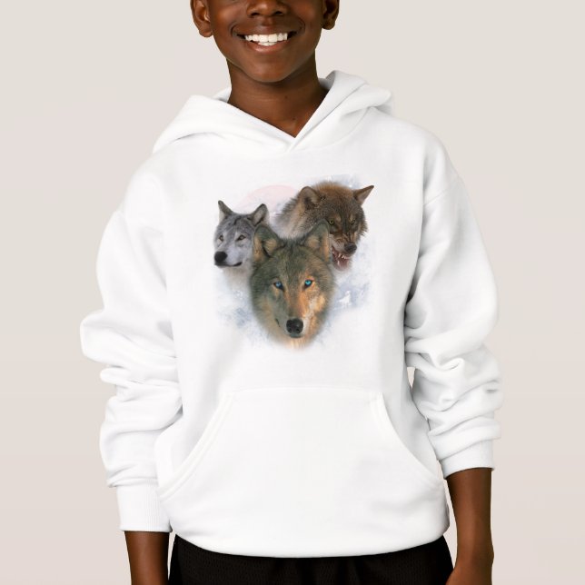 Wölfe Hoodie (Vorderseite)