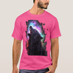 Wölfe im Mondwolf Wildtier T-Shirt