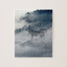 Wölfe in einer Winterlandschaft