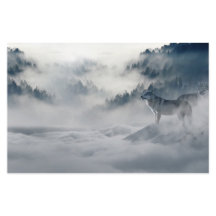 Wölfe in einer Winterlandschaft