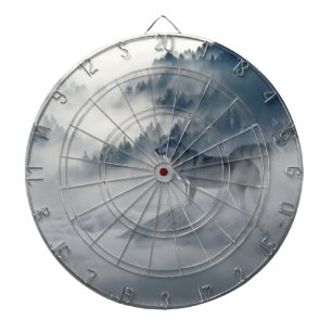 Wölfe in einer Winterlandschaft Dartscheibe