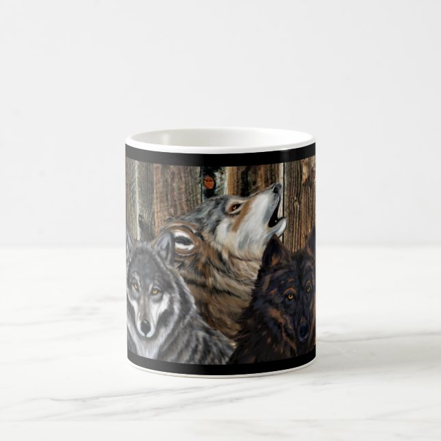 WÖLFE     KAFFEETASSE (Mittel)