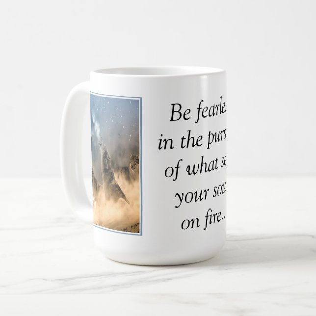 Wölfe Kaffeetasse (Vorderseite Links)