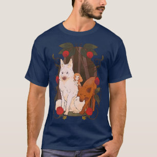 Wölfe Mädchen Feen Fantasy Wolf Wald T-Shirt