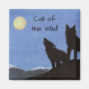 Wölfe Magnet