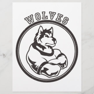 Wölfe oder Wolf-Maskottchen