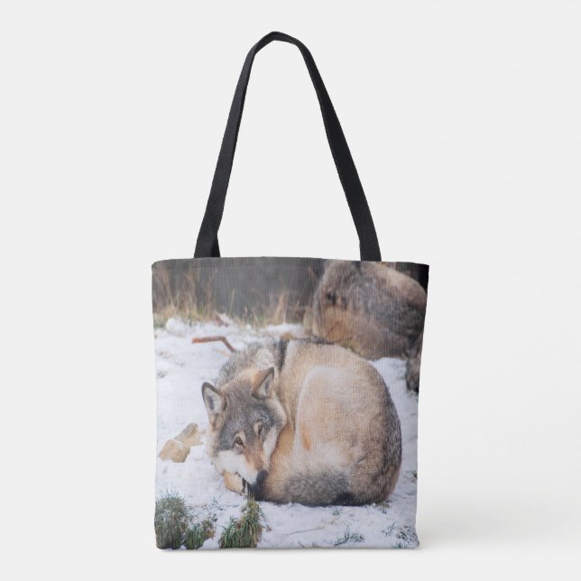 Wölfe schlafen tasche (Rückseite)
