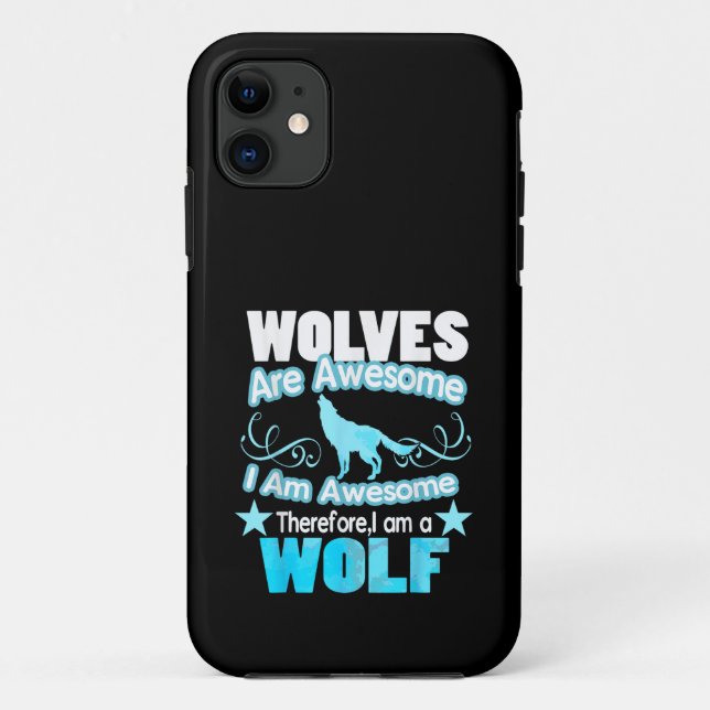 Wölfe sind Phantastisch, ich bin Phantastisch Funn Case-Mate iPhone Hülle (Rückseite)