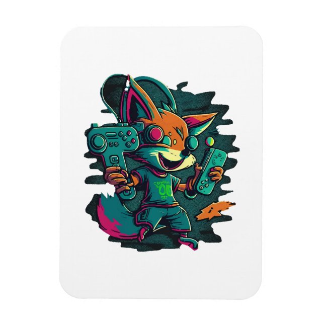 Wölfe spielen Spiele Magnet (Vertikal)