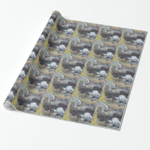 Wölfe Wald Natur Land Frieden Liebe Tier Geschenkpapier
