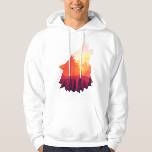 Wölfe zeichnend hoodie