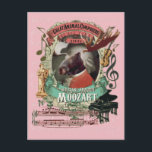 Wolfgang Amadeus Moozart Moose Animal Composer Postkarte<br><div class="desc">Unglaublich witzig und lustig (und auch niedlich!) Wolfgang Amadeus Moozart Great Animal Composers Serie Postcard mit einem Elch mit dem weltberühmten klassischen Komponisten W.A. Mozart-Look, Notenblatt, Klavier- und Geigeninstrument, Musiknote und andere musikalische Elemente. Eine lustige Tierparodie-Postkarte für klassische Musikliebhaber. Schicken Sie diese coole Postkarte an einen Mozart-Pianisten oder einen Tierfreund!...</div>