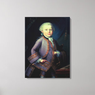 Wolfgang Amadeus Mozart, 1763 Leinwanddruck