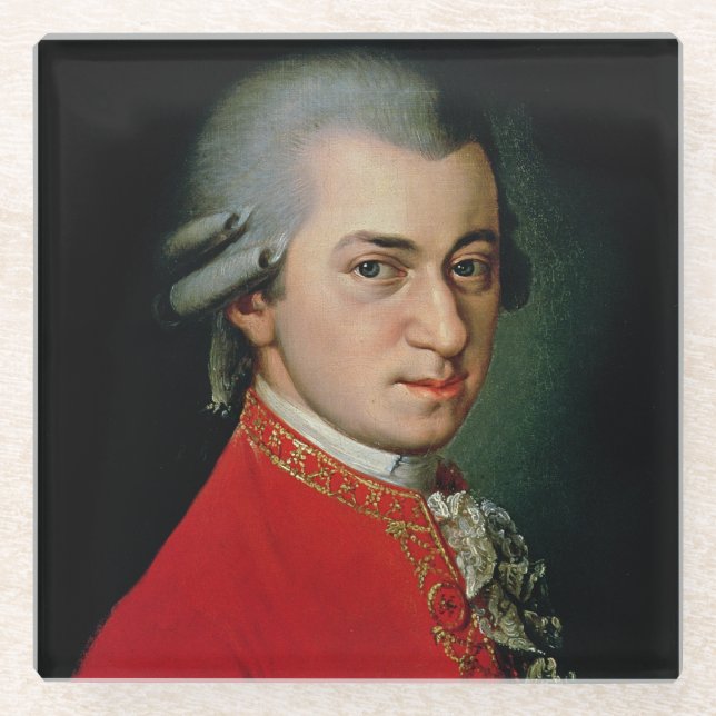 Wolfgang Amadeus Mozart, 1818 Glasuntersetzer (Vorderseite)
