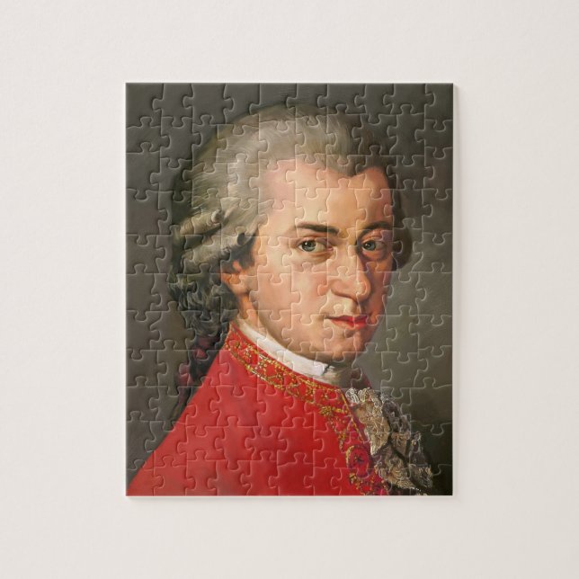 Wolfgang Amadeus Mozart als Puzzle (Vertikal)