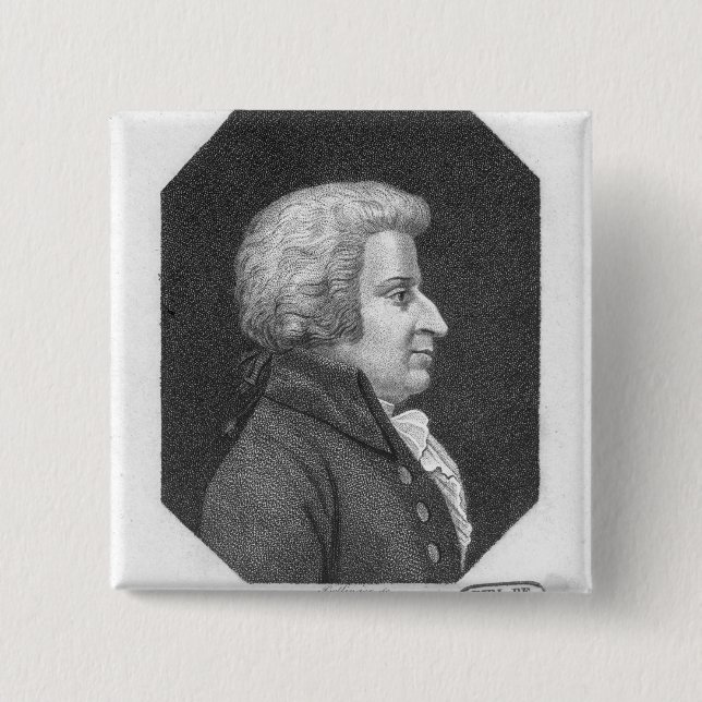 Wolfgang Amadeus Mozart Button (Vorderseite)
