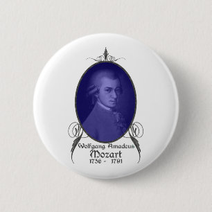 Wolfgang Amadeus Mozart Button