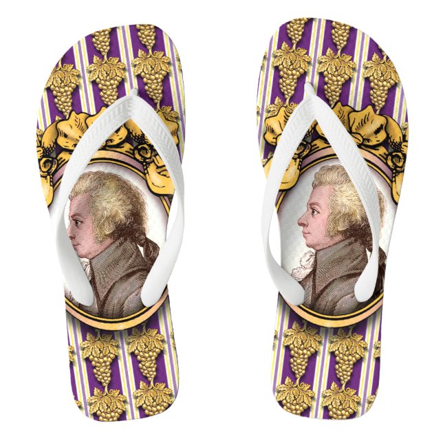 Wolfgang Amadeus Mozart Flip Flops (Fußbett)