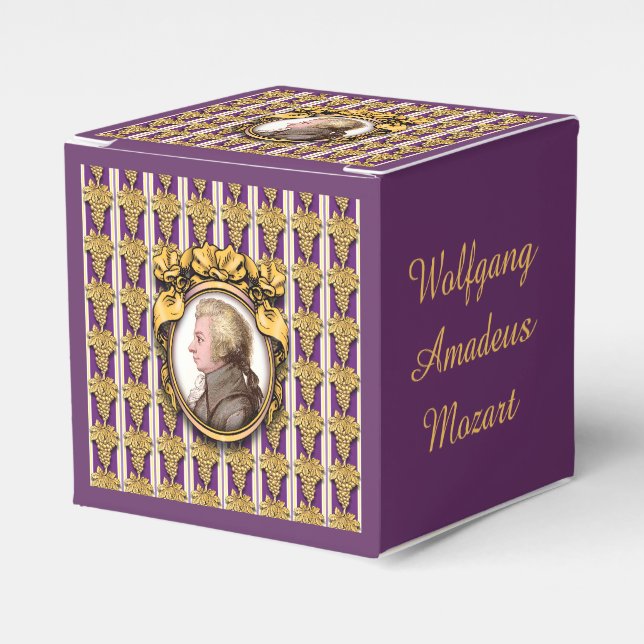 Wolfgang Amadeus Mozart Geschenkschachtel (Vorderseite)