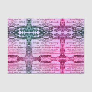 ♥ Wolfgang Amadeus Mozart Herz Oper Cosi fan tutte Seidenpapier