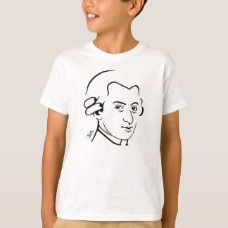 Wolfgang Amadeus Mozart Kids Long Sleeve T - Shirt