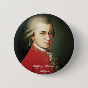 Wolfgang Amadeus Mozart-Knopf Button