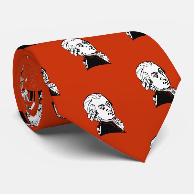 Wolfgang Amadeus Mozart Krawatte (Gerollt)