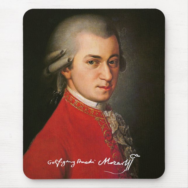 Wolfgang amadeus mozart mousepad (Vorne)