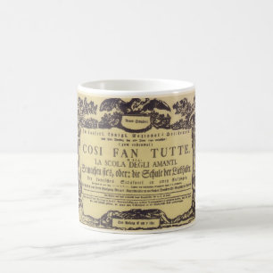 Wolfgang Amadeus Mozart Oper Cosi fan tutte Kaffeetasse