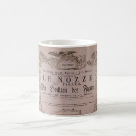 Wolfgang Amadeus Mozart Oper Le nozze di Figaro Kaffeetasse